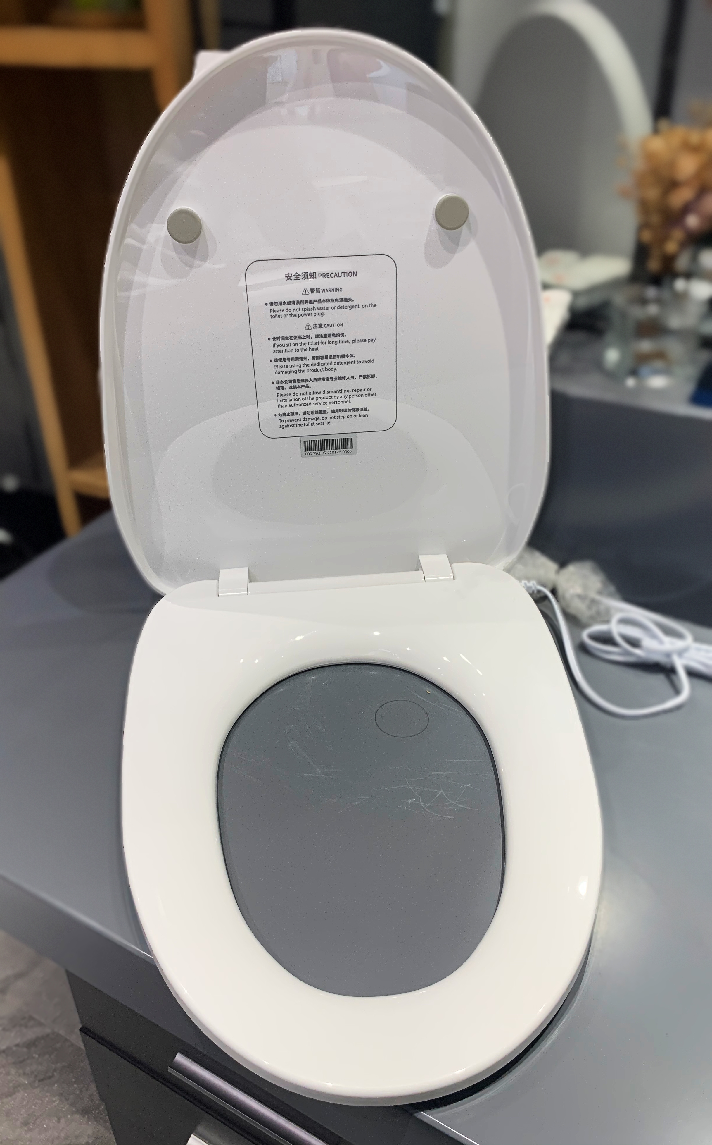 Bathroom electric heated toilet seats covers wc automatic  heated toilet seat cover