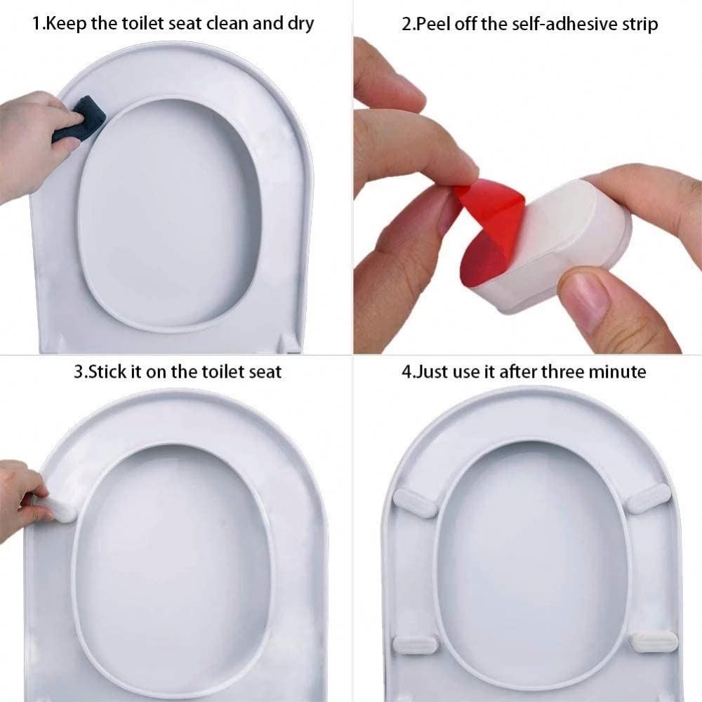 Bidet Toilet Seat Bumper for Bidet Attachment with Strong Adhesive