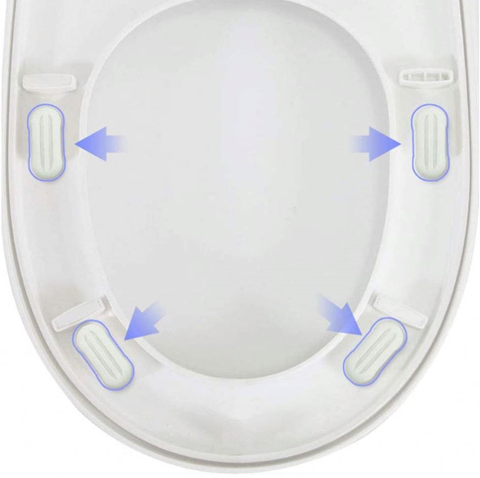 Bidet Toilet Seat Bumper for Bidet Attachment with Strong Adhesive