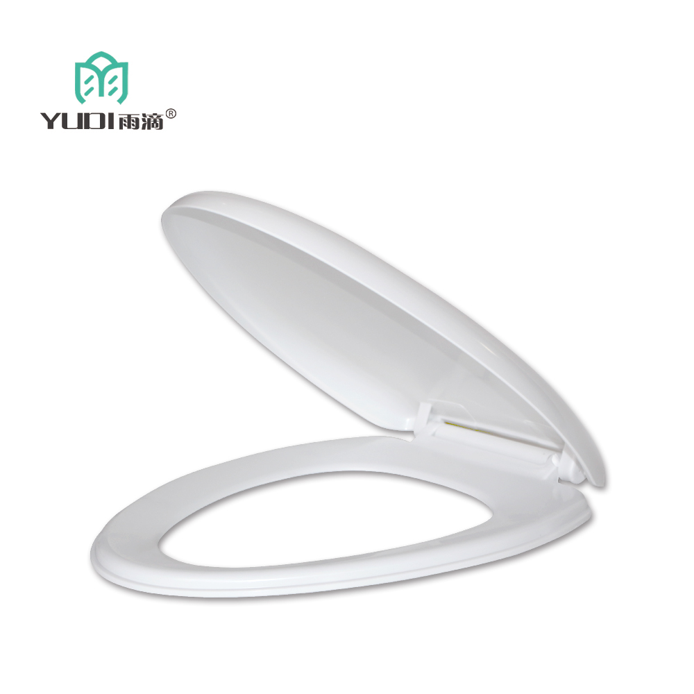 2023  quick-release anti-pressure toilet cover, easy to clean to prevent bacterial Plastic Lid Elongated Toi