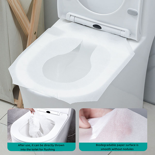 Water soluble and degradable disposable toilet mat toilet tool