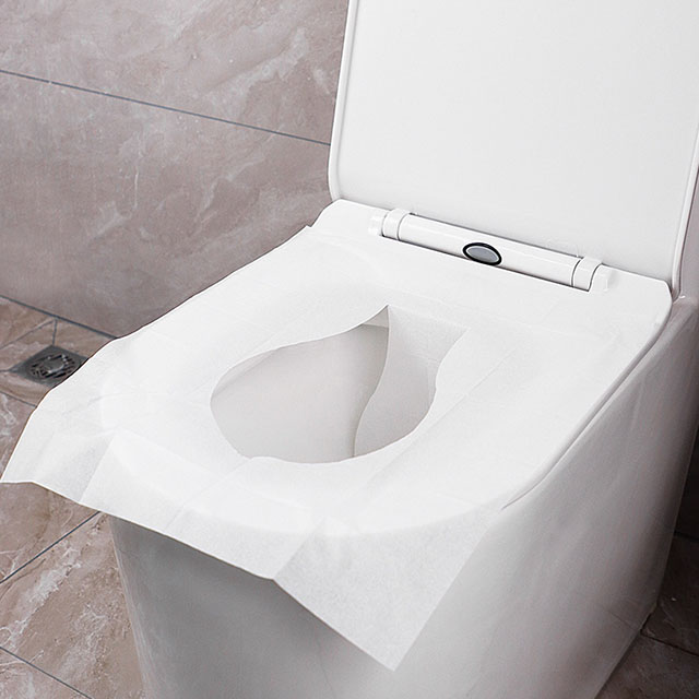 Water soluble and degradable disposable toilet mat toilet tool