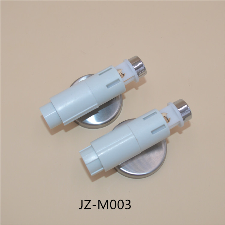 Take off hinges with spring damper for toilet seat lid