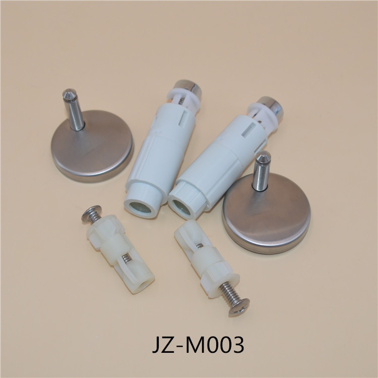 Take off hinges with spring damper for toilet seat lid