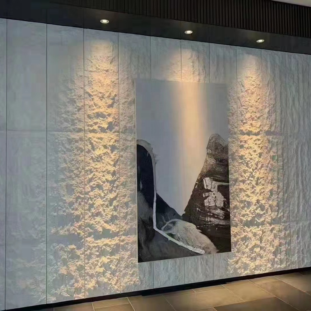 Faux exterior wall panels PU stone board building materials