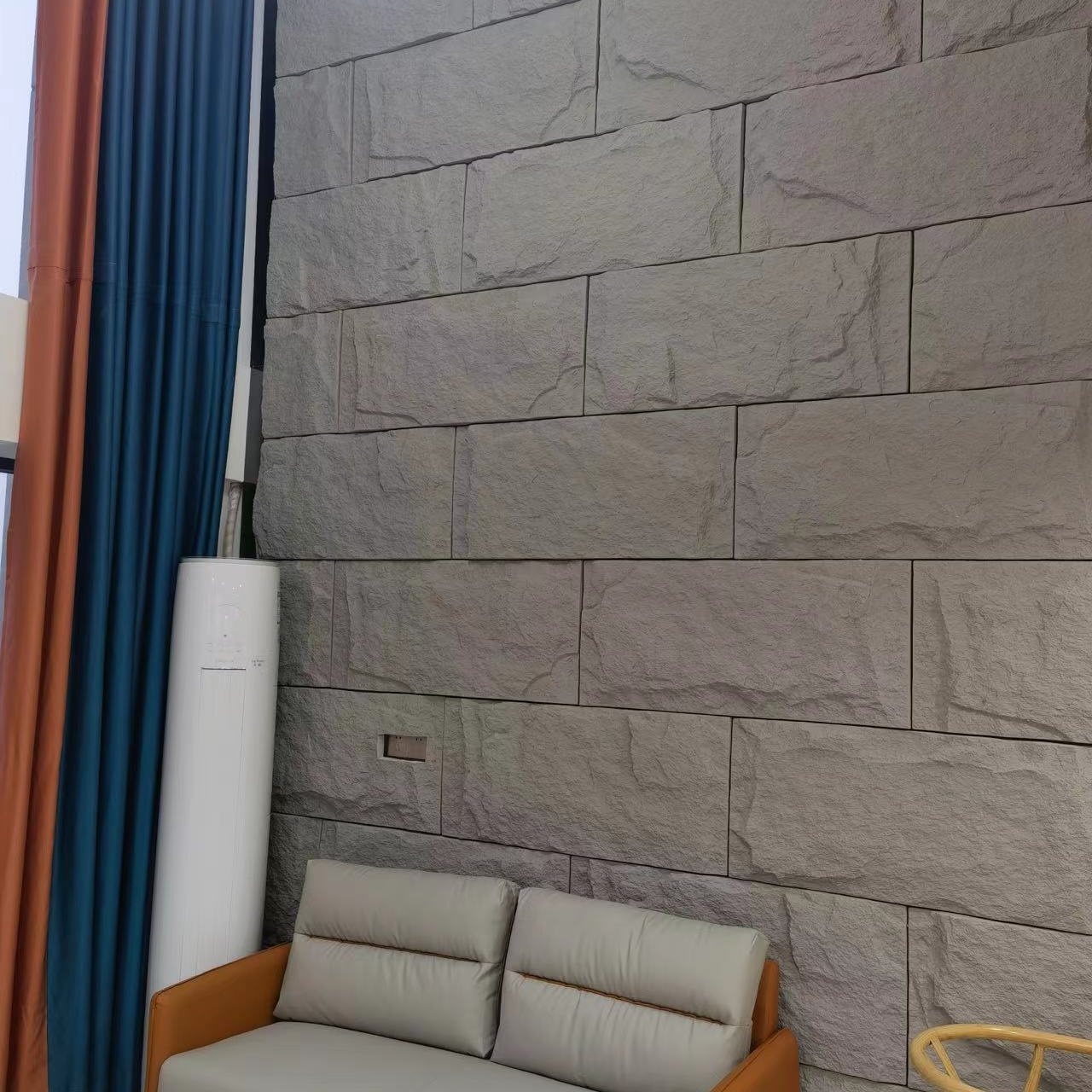 Faux exterior wall panels PU stone board building materials