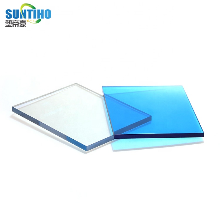  direct quality plastic sunshine board swimming pool strong roofing decorative color polycarbonate solid sheet