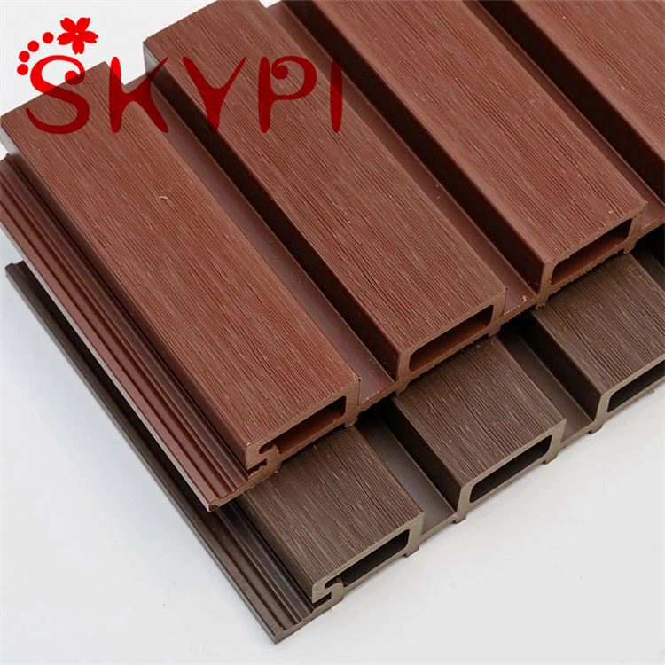 Price Anti Fading Materials Partition Wall Cladding Building Patio Decoration Strips Pine Color Facade Wall Wpc