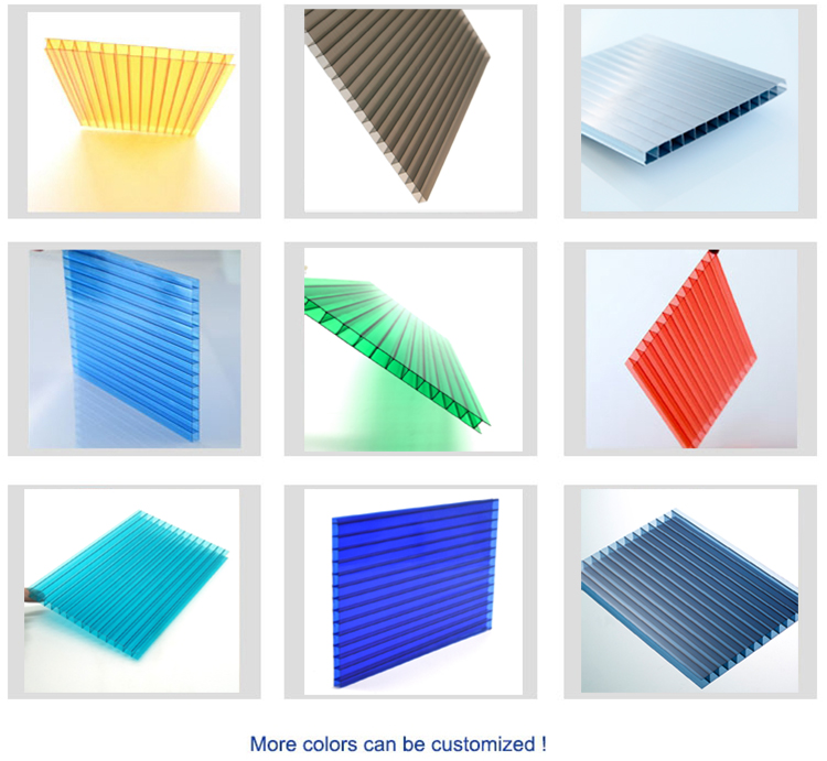 Cellular alevolar hollow polycarbonate sheet plastic sheet policarbonato pc panel