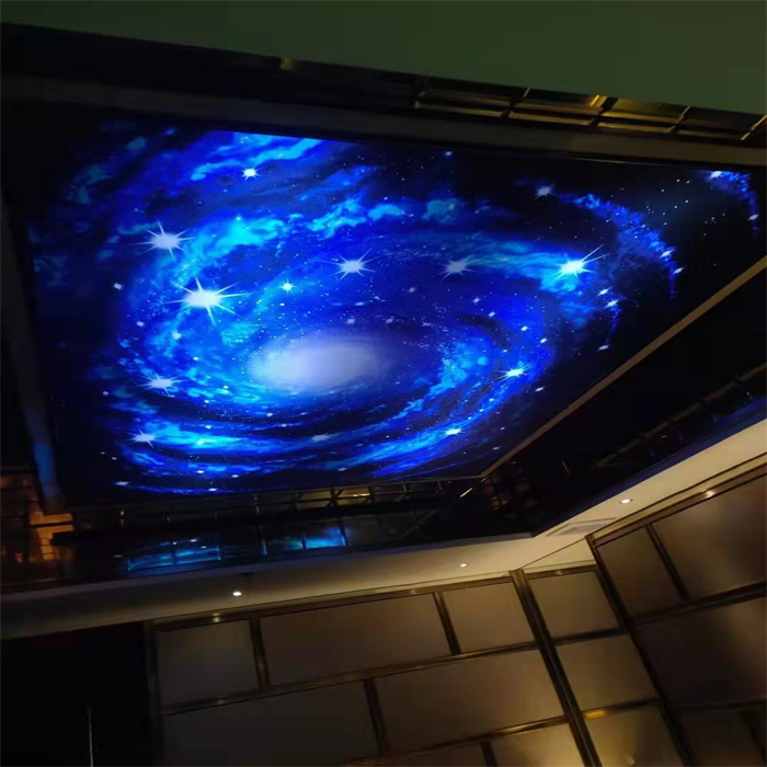 Construction Material False Plastic Pvc 3d effect stretch illusion ceiling Panel For Nigeria
