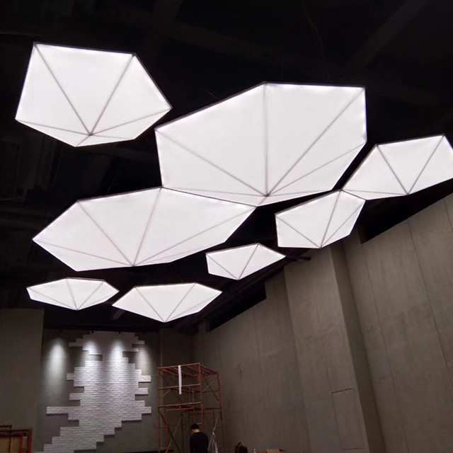 Construction Material False Plastic Pvc 3d effect stretch illusion ceiling Panel For Nigeria