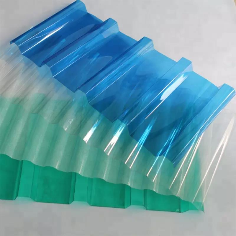  Supplier Colorful Pc Roofing Tiles Transparent Polycarbonate Corrugated Roof Plastic Sheet