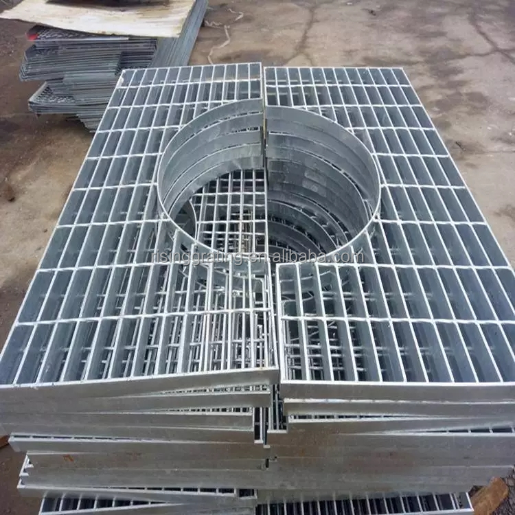 Steel building material hot dipped galvanized ized circular grating covers for floor sump drainage