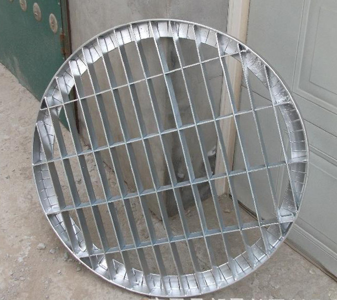 Steel building material hot dipped galvanized ized circular grating covers for floor sump drainage