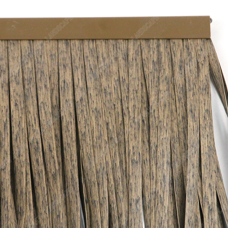Pvc Pe Fireproof Pvc Artificial Thatch Roof Synthetic Viro Thatch Roofing Material Simulated Straw