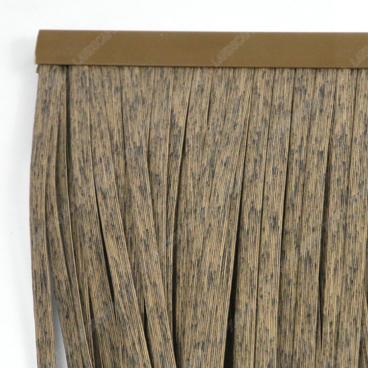 Pvc Pe Fireproof Pvc Artificial Thatch Roof Synthetic Viro Thatch Roofing Material Simulated Straw