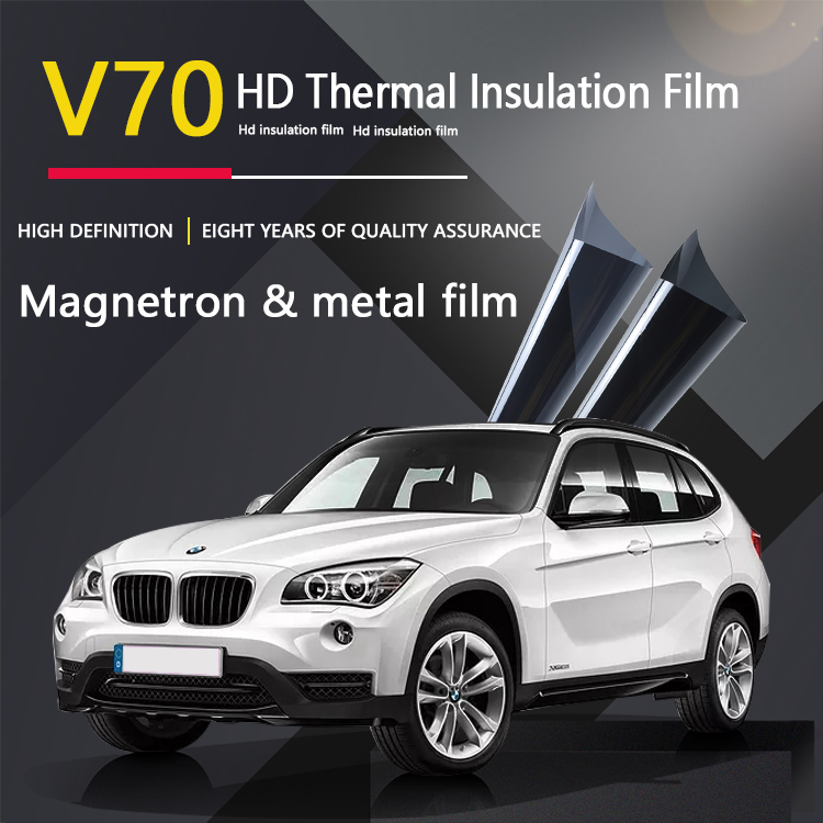 pet material size 1.52*30m v kool v70 High heat insulation nano ceramic car solar window tint film skin protection for c