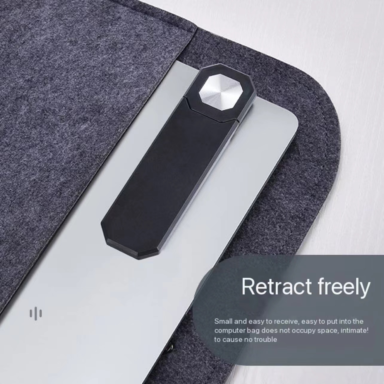 Metal Expansion Phone Stand Laptop Screen Side Mount Magnetic Folding Phone Holder Desktop Laptop Holder Stand