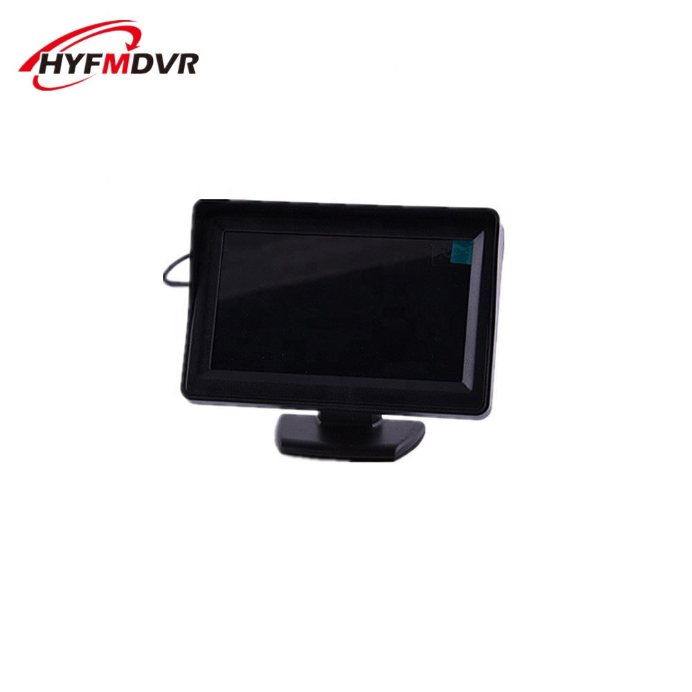 HYFMDVR 4.3 inch Mini TFT Color LCD TV Monitor for Car School Bus Truck Taxi Trailer