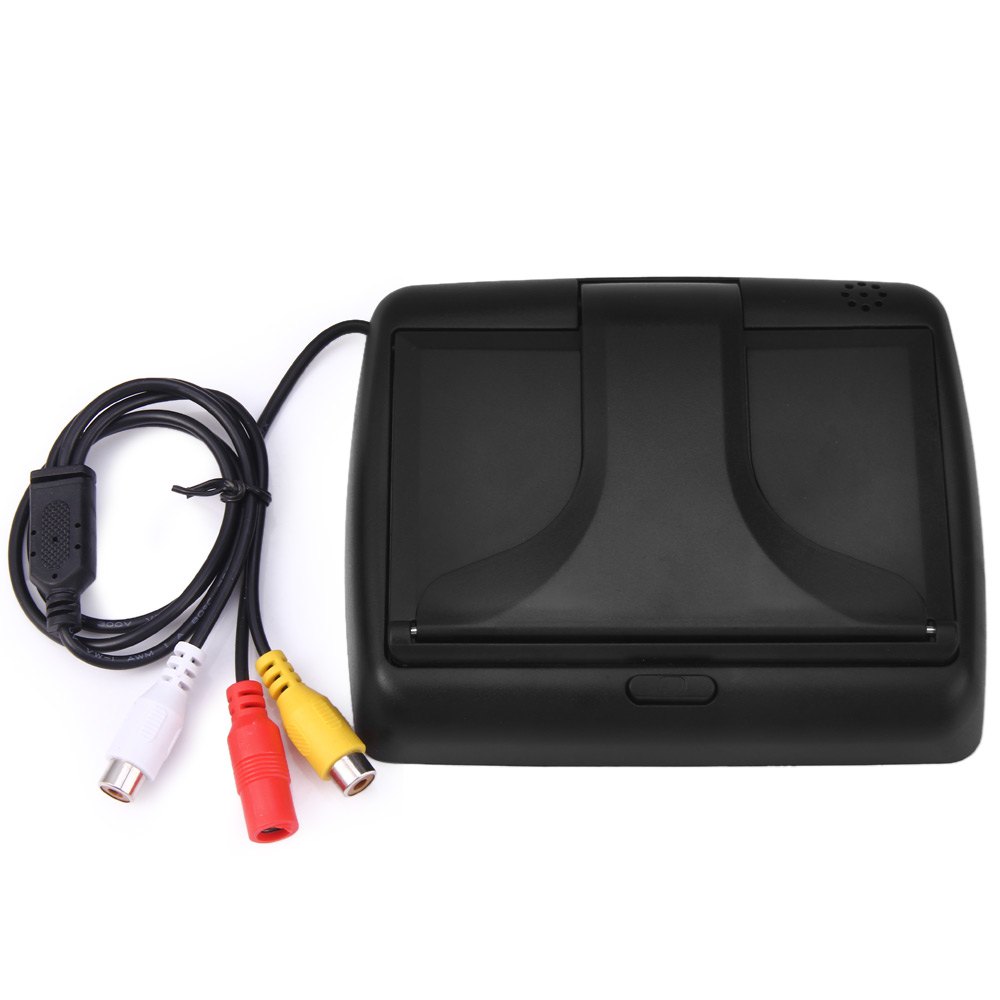 4.3" inch Hot Sale Folding TFT LCD Monitor Car Rear View Color System w/2-Channel Video Input Car Video Player