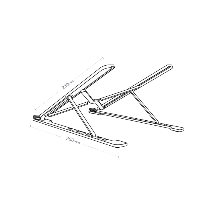 Foldable aluminum notebook tablet computer stand adjustable table laptop holder portable laptop stand easy to carry