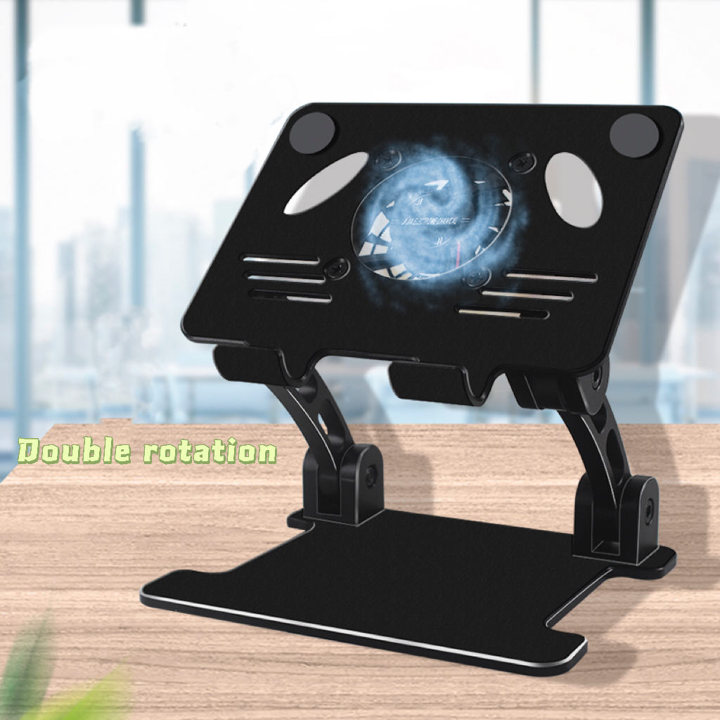 Cooling Fans  Computer Tablet Holder Height Adjustable Portable Foldable Laptop Stand