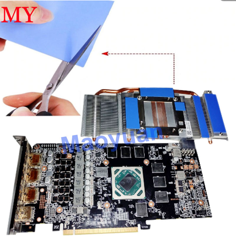 12W 15W High performance thermal conductive silicone gap pad 2mm cooling pad for laptop ps4 gpu  cpu