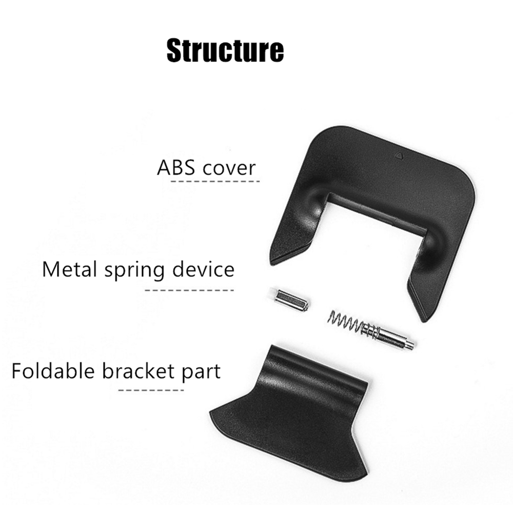Invisible Mini Adjustable Angle Folding ABS Laptop Stand Holder Design With Non-slip Cooling Pad