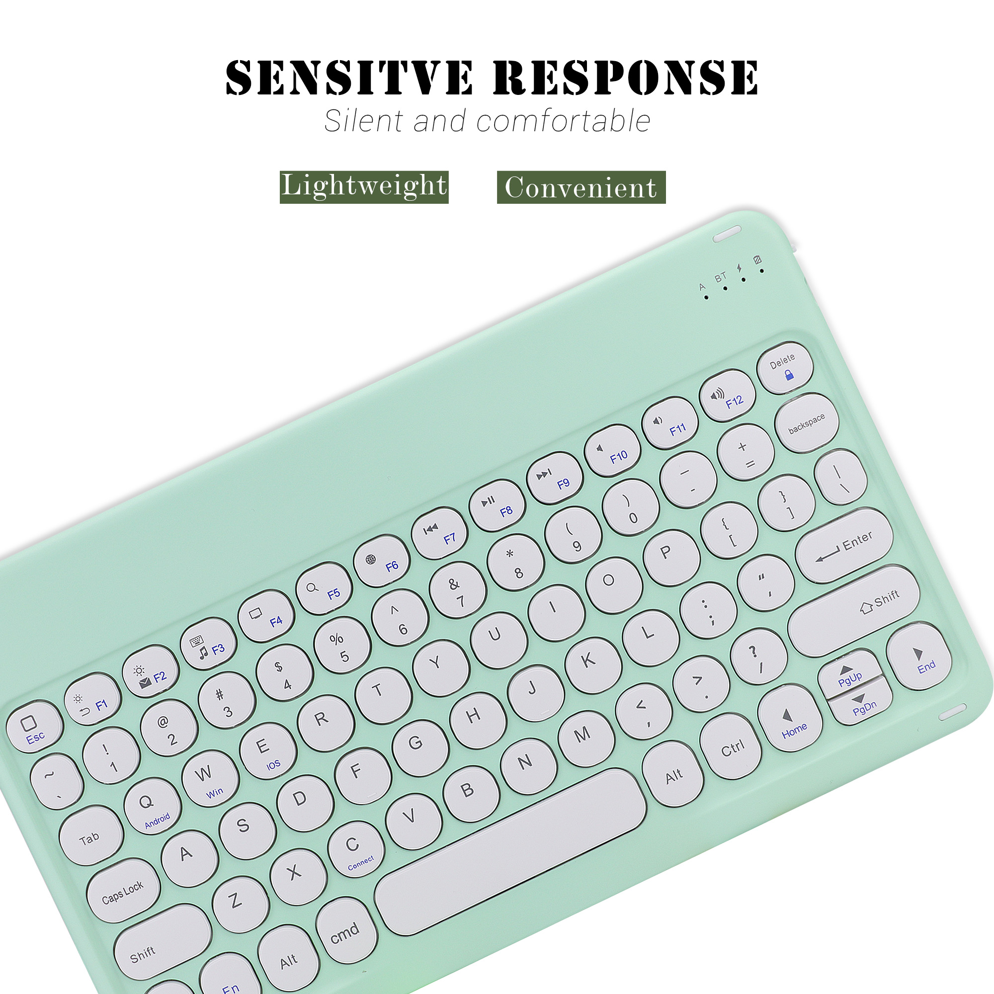 Laptop Android Ios Smartphone Tablets With 78 Keys ipad Mini Pro 11 Wireless Bt Tablet Keyboard For Pc And Phone