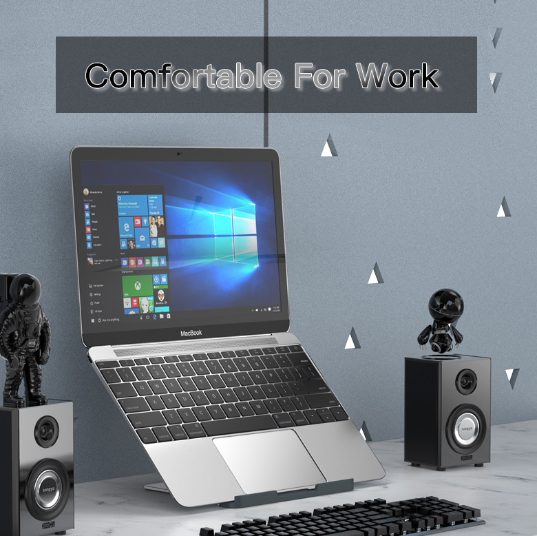 YESIDO Folding design Aluminum Alloy Laptop computer tablet mobile stand phone holder