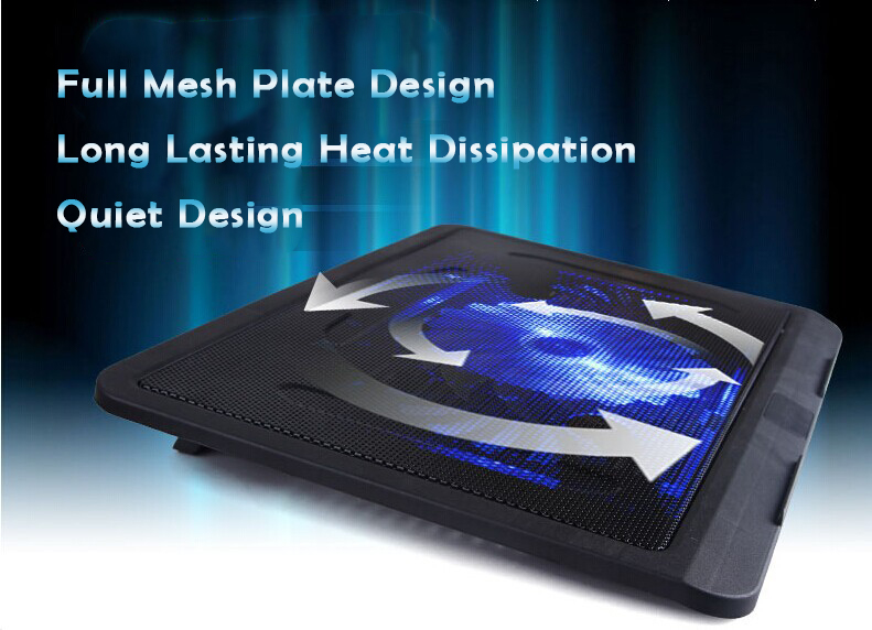 140mm Fan with Notebook Cooling Pad for Laptop for 12-17 inch Laptop