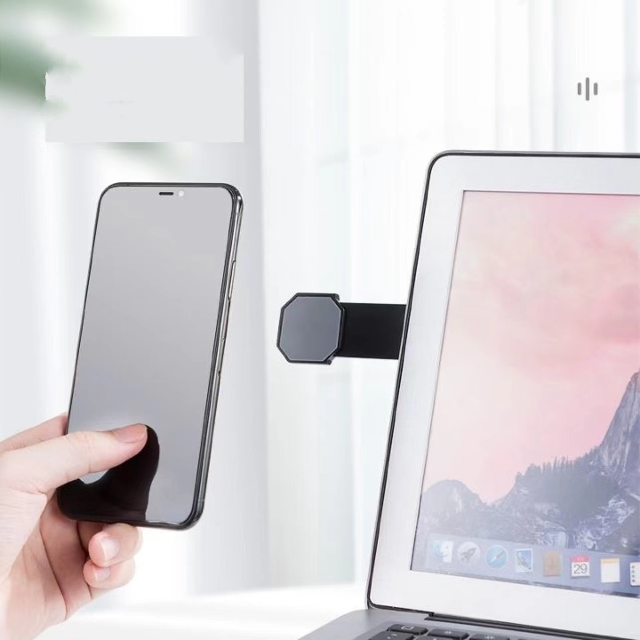  Alloy Magnetic Phone Holder Adjust Foldable Mobile Phone Holder Stand For Laptop Notebook Holder Stand