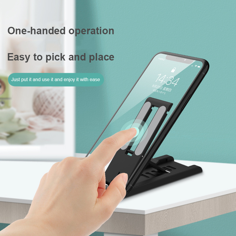top selling product folding phone holder for desk mobile phone stand holder universal adjustable foldable mobile stand 4