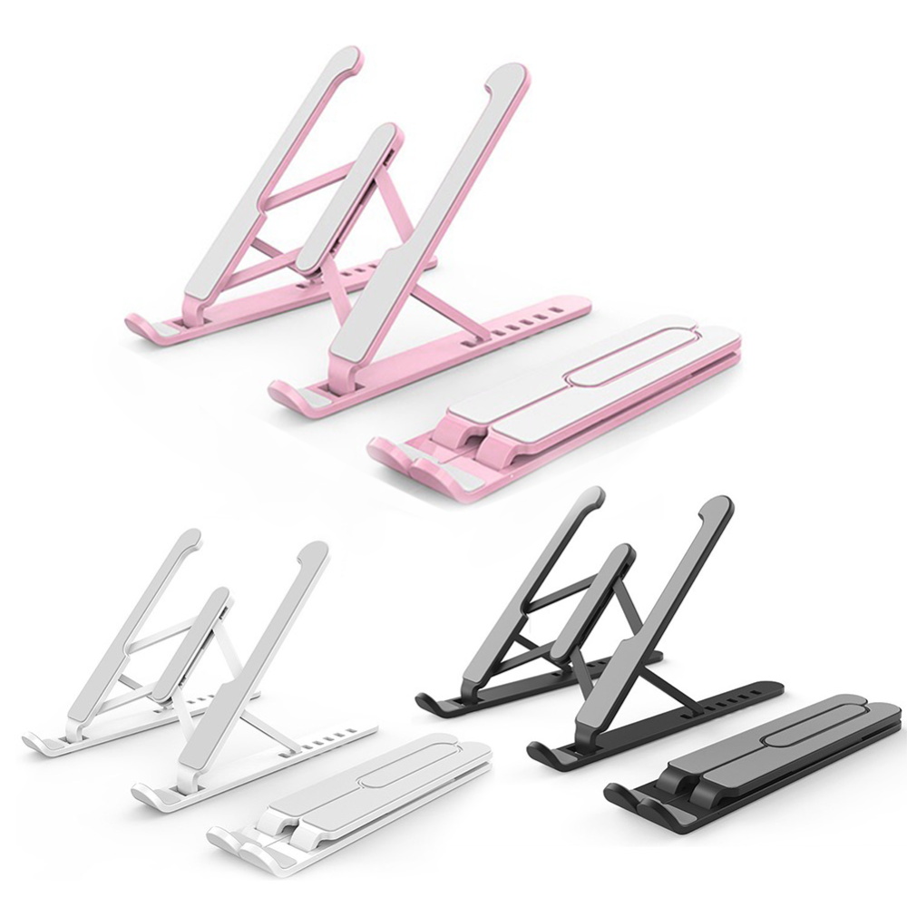 Portable Laptop Stand Foldable  Universal Thin Slim Plastic Standing Desk Holder for Notebook
