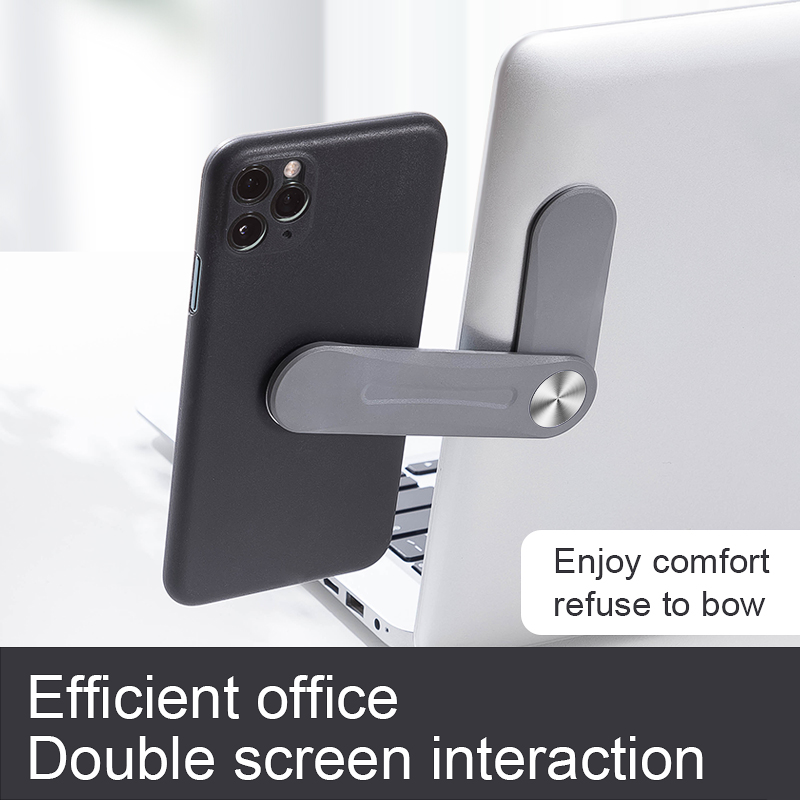 Magnetic Folding Holder For Phone Stand Extension Multi Screen Adjust Support Laptop Side Mount Phone Holder