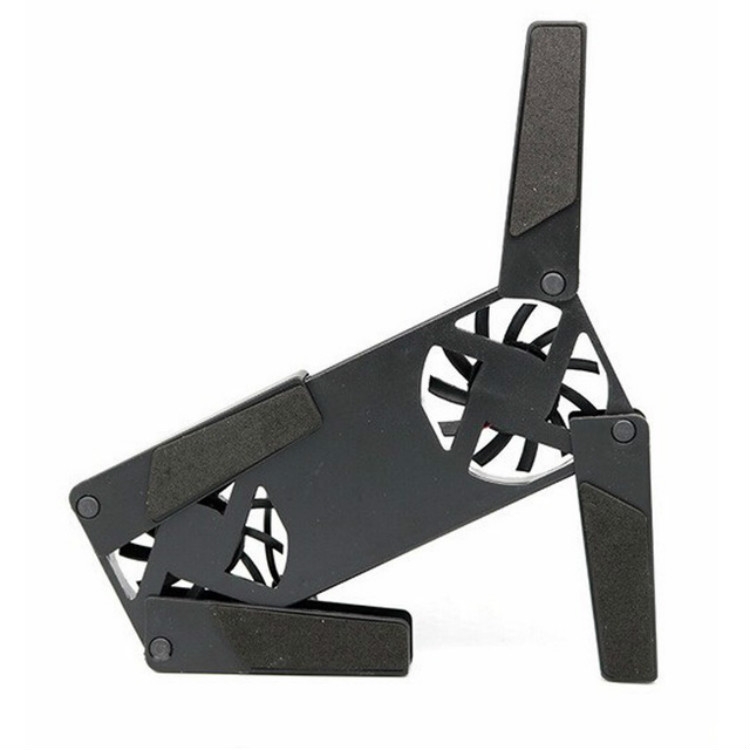2pcs  price USB Port Mini Octopus Laptop Fan Folding Cooler Pad Double Fans