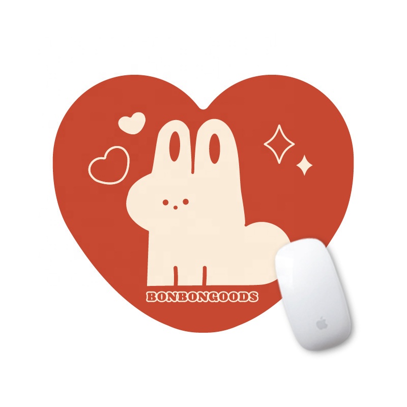 Fast Shipping Cute Kawaii Leather Mouse Pads Cartoon Bunny   Sublimation Gaming Mouse Pads Large And Small Des