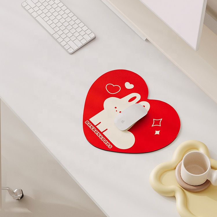 Fast Shipping Cute Kawaii Leather Mouse Pads Cartoon Bunny   Sublimation Gaming Mouse Pads Large And Small Des