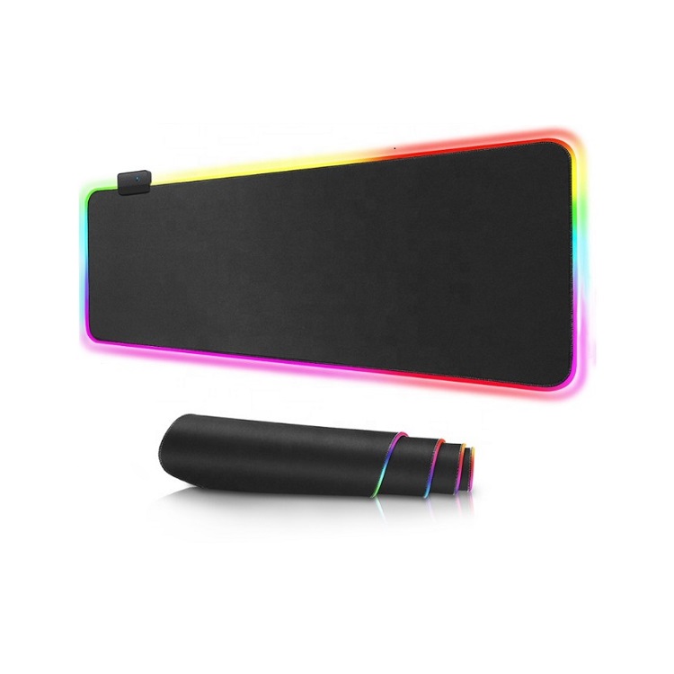 Large RGB LED Gaming Mouse Pad XXL CE certificate ize XXL size rgb led mouse pad