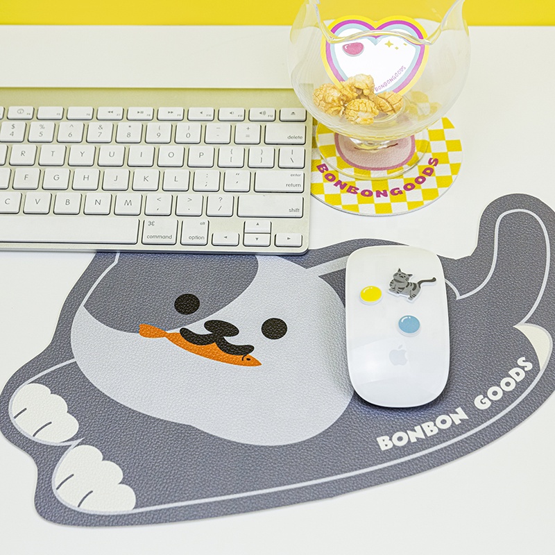 Cat Cartoon Leather Mouse Pads Cute Kawaii Anime Sublimation Gaming Mouse Pads Large r