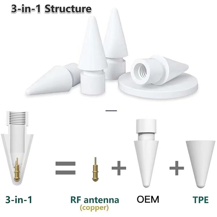 W7 pencil tips A-pple nib bright white original replacement nib pencil nibs