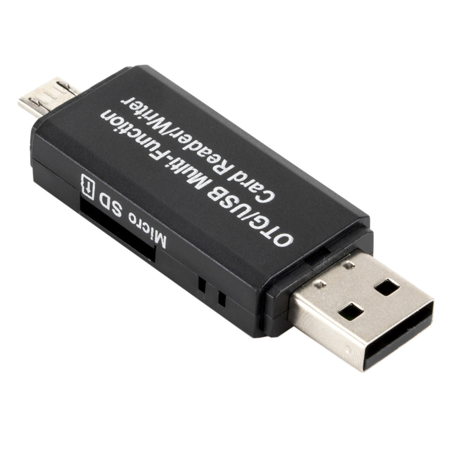 SD Card Reader For Android Phone Tablet PC Micro USB OTG to USB 2.0 Adapter Memory Card Reader
