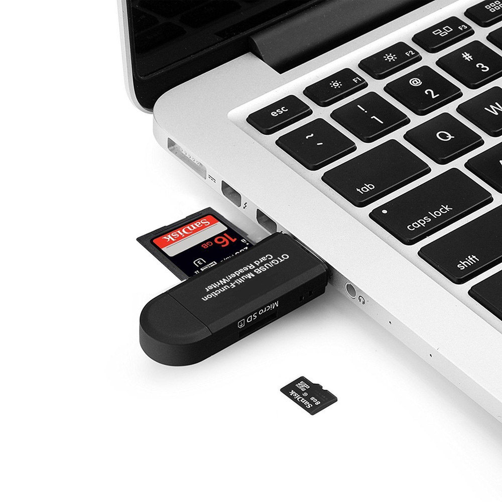SD Card Reader For Android Phone Tablet PC Micro USB OTG to USB 2.0 Adapter Memory Card Reader