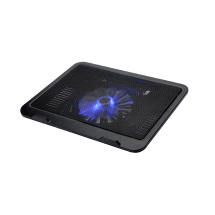 High quality notebook cooler fast heat dissipation 14 inch LED blue light cooling laptop cooling fan