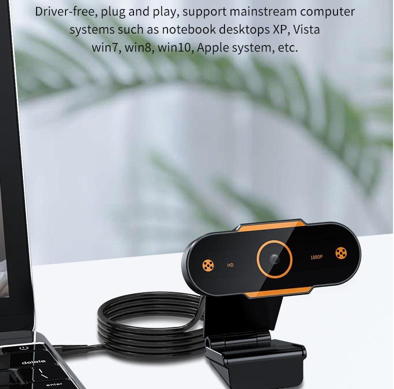 HD 1080 2k autofocus webcam with sensitive microphone live stream camera video cam video Calling conferencing