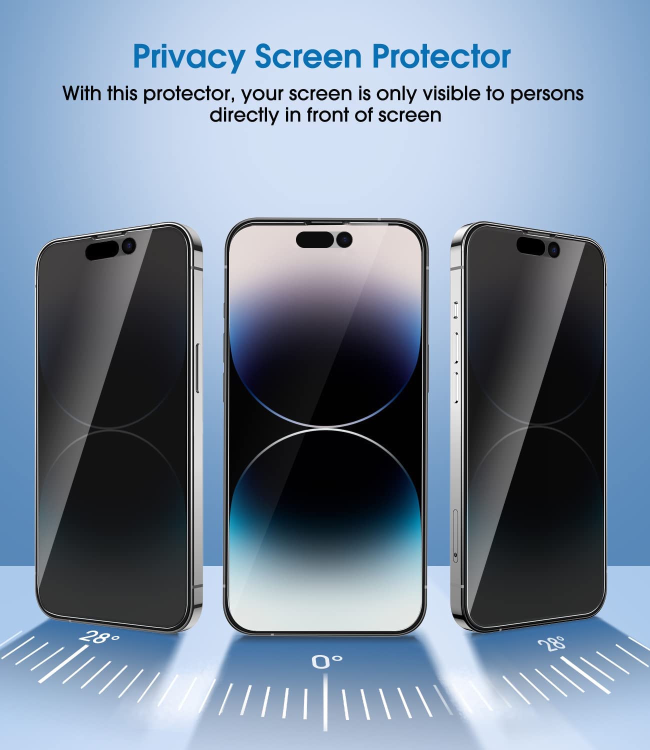 High Quality Anti Spy Privacy Screen Protector 2.5d 9h Tempered Glass For iphone 15 pro max Screen Protector iphone 15 P