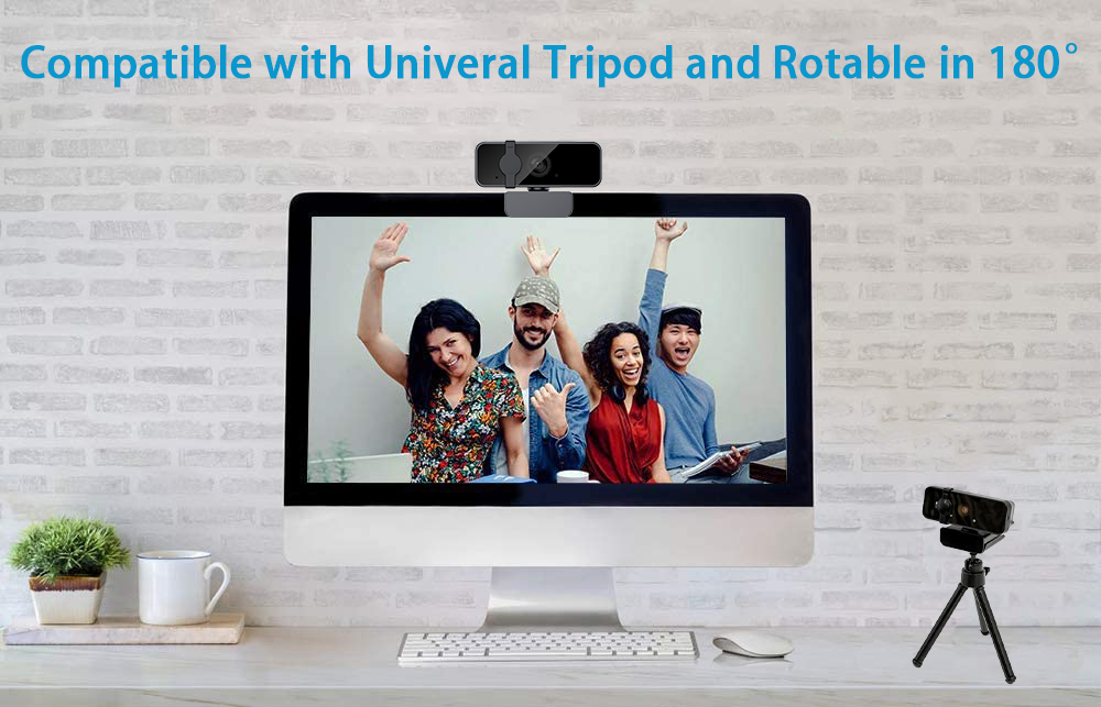 High Definition Rotatable HD Web Cams Computer 1080P Webcams for PC 1080P HD Webcamera USB Webcam