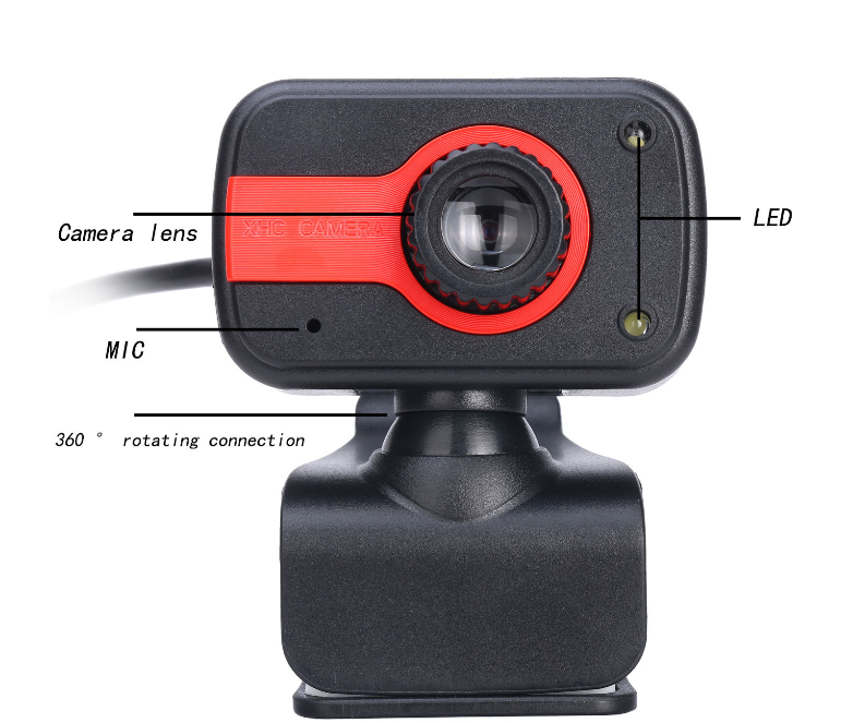 LED Portable Night Vision PC Camera 720P Online Video Calling Recording Conferencing Webcamera Usb Webcam