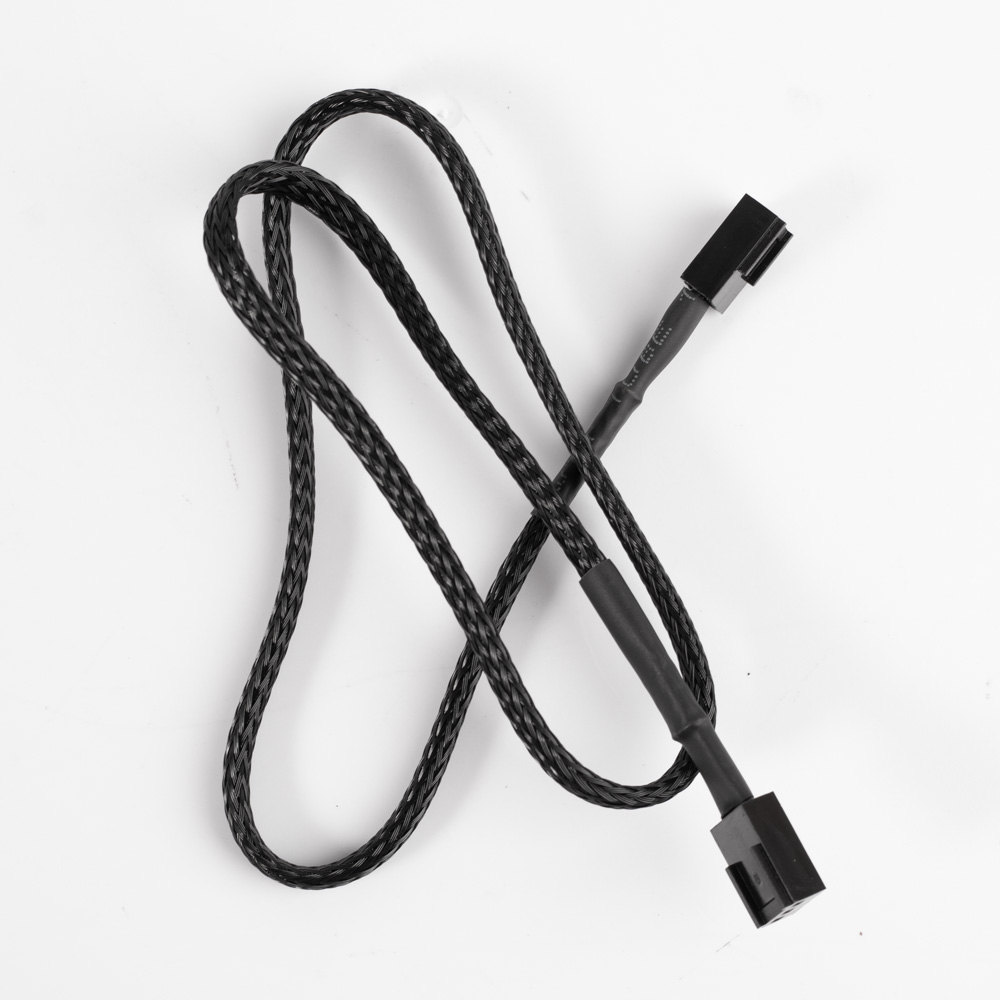 Sleeved Braided 50cm Computer Cooling Fan Power Cable 3 pin Molex 2510 Extension Power Cable Adapter for Computer Mother