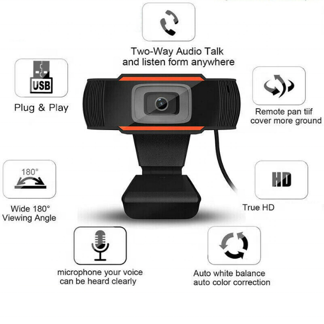 High Quality Webcam 1080P Web Camera With Microphone USB Plug WebCam For PC Computer Mac Laptop Desktop YouTube Skype Ca
